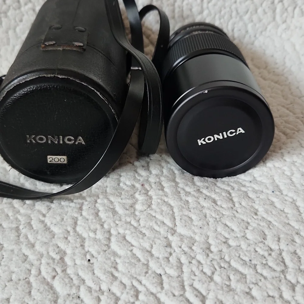 Konica Hexanon AR 200mm F3.5 Made In Japan Camera Lens Adapter 90's Resortwear
